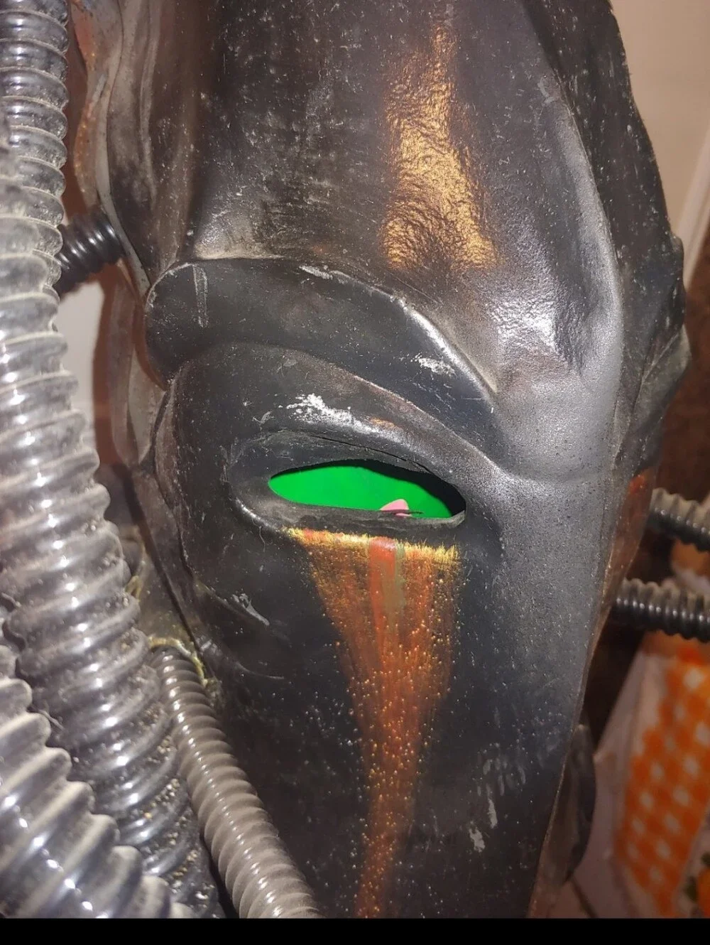 Huge Vintage Alien Monster Rubber Halloween Mask Cosplay Creepy W/ Original Tag